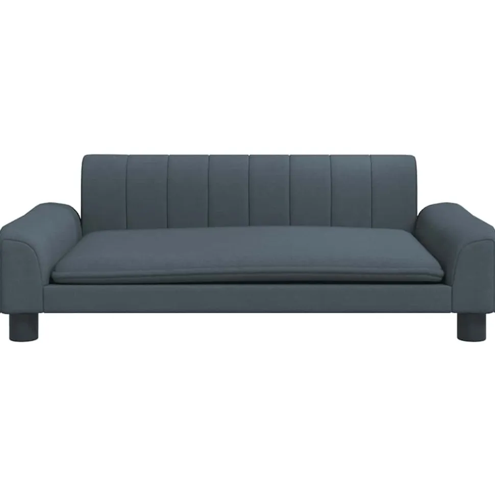 MAISON EXCLUSIVE - Lit pour chien gris foncé 90x53x30 cm tissu