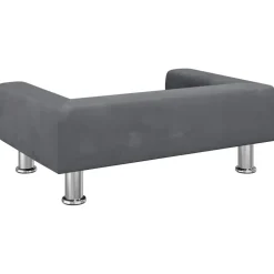 MAISON EXCLUSIVE - Lit pour chien gris foncé 70x45x26,5 cm velours