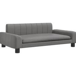 MAISON EXCLUSIVE - Lit pour chien gris 90x53x30 cm similicuir