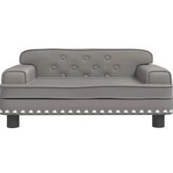 MAISON EXCLUSIVE - Lit pour chien gris 70x45x30 cm similicuir