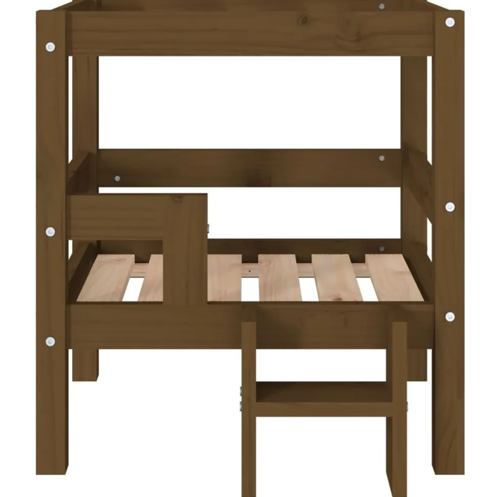 MAISON EXCLUSIVE - Lit pour chien marron miel 55,5x53,5x60 cm bois de pin solide