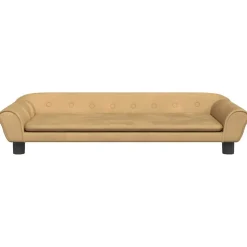 MAISON EXCLUSIVE - Lit pour chien marron 100x50x21 cm velours