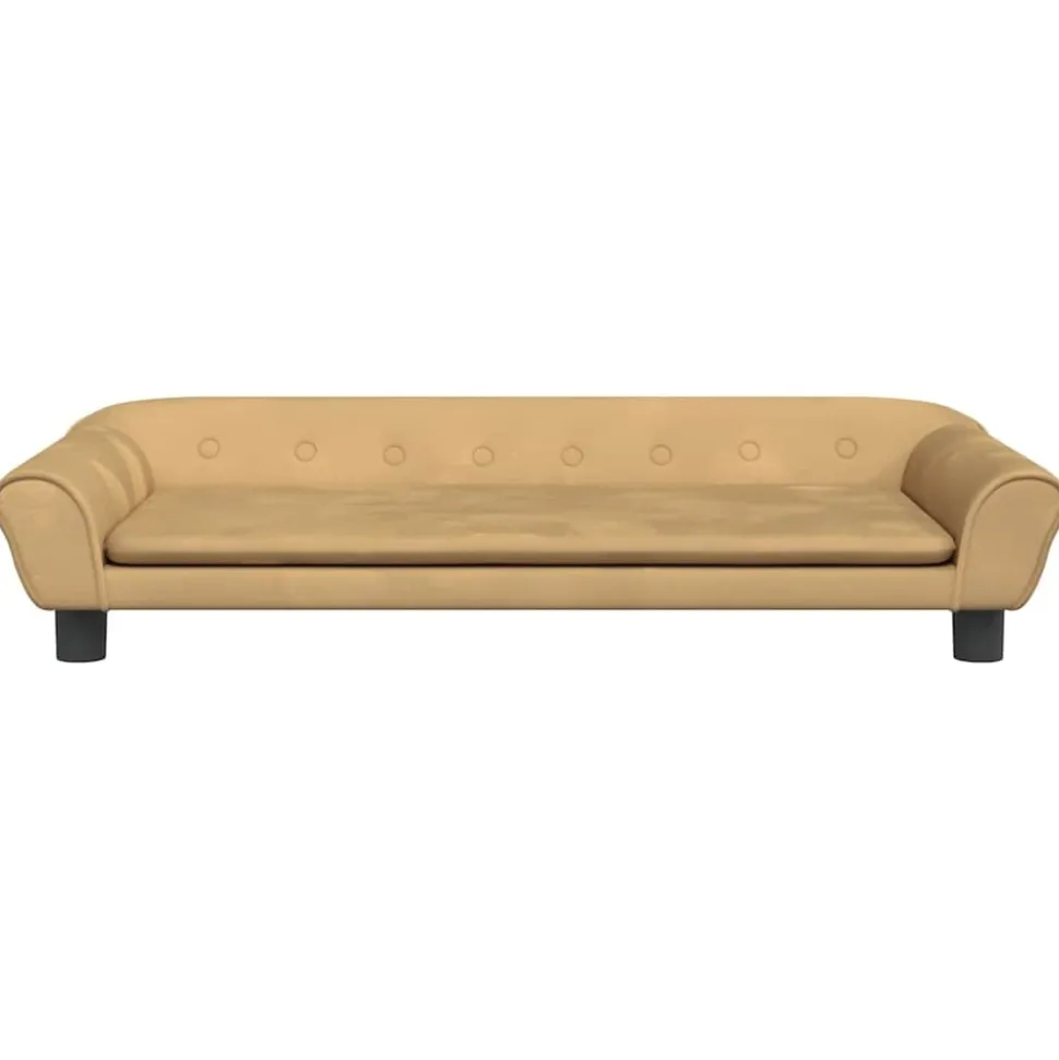 MAISON EXCLUSIVE - Lit pour chien marron 100x50x21 cm velours