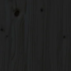 MAISON EXCLUSIVE - Lit pour chien noir 71x55x70 cm bois de pin solide