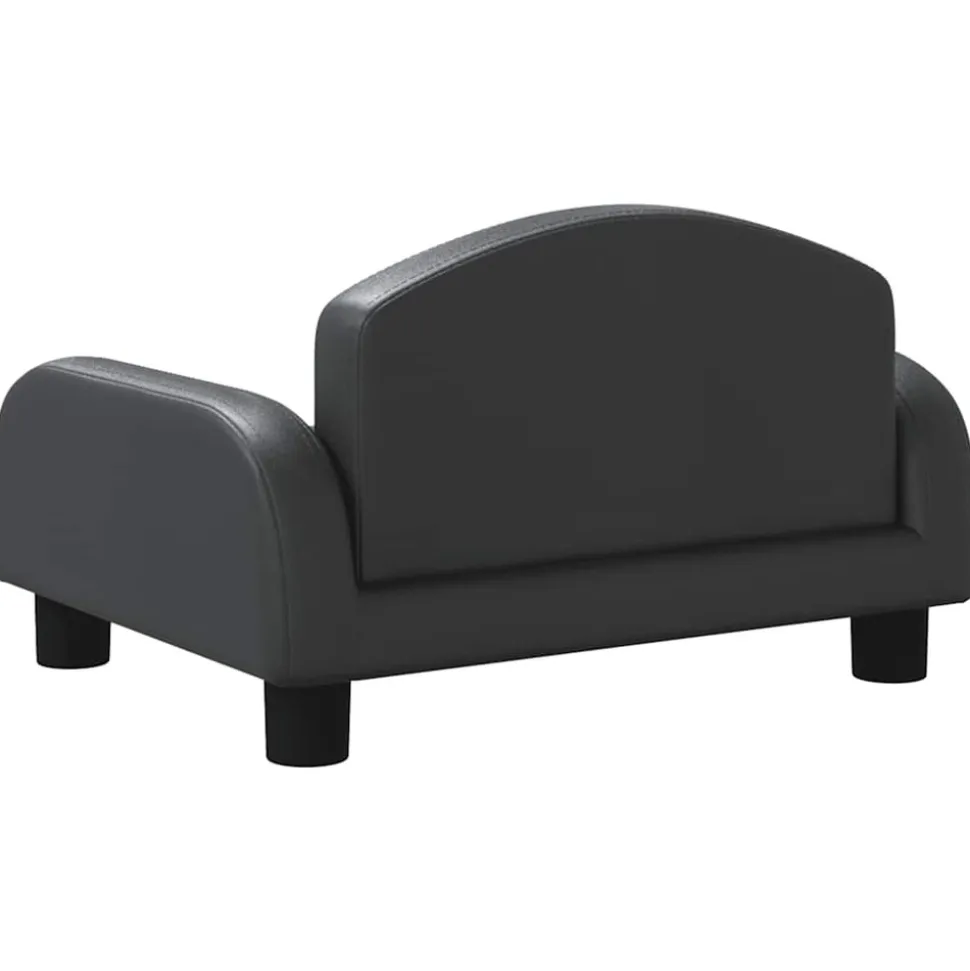 MAISON EXCLUSIVE - Lit pour chien noir 50x40x30 cm similicuir