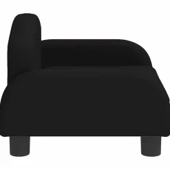 MAISON EXCLUSIVE - Lit pour chien noir 50x40x30 cm tissu