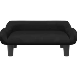 MAISON EXCLUSIVE - Lit pour chien noir 70x40x24 cm velours
