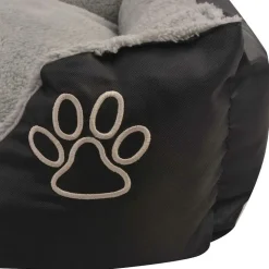 MAISON EXCLUSIVE - Lit pour chiens avec coussin rembourré taille l noir