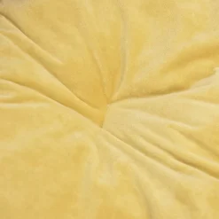 MAISON EXCLUSIVE - Lit pour chiens noir et jaune 99x89x21 cm peluche et similicuir