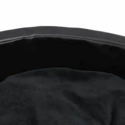 MAISON EXCLUSIVE - Lit pour chiens noir 99x89x21 cm peluche et similicuir