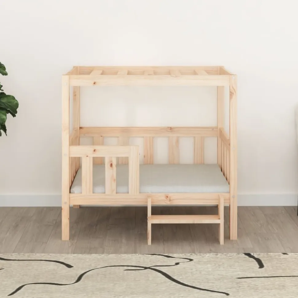 MAISON EXCLUSIVE - Lit pour chien 95,5x73,5x90 cm bois de pin solide