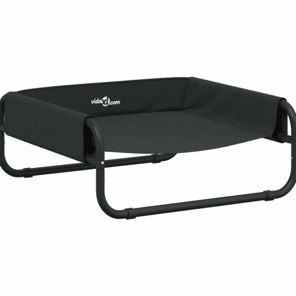 MAISON EXCLUSIVE - Lit surélevé pour chien anthracite tissu oxford et acier