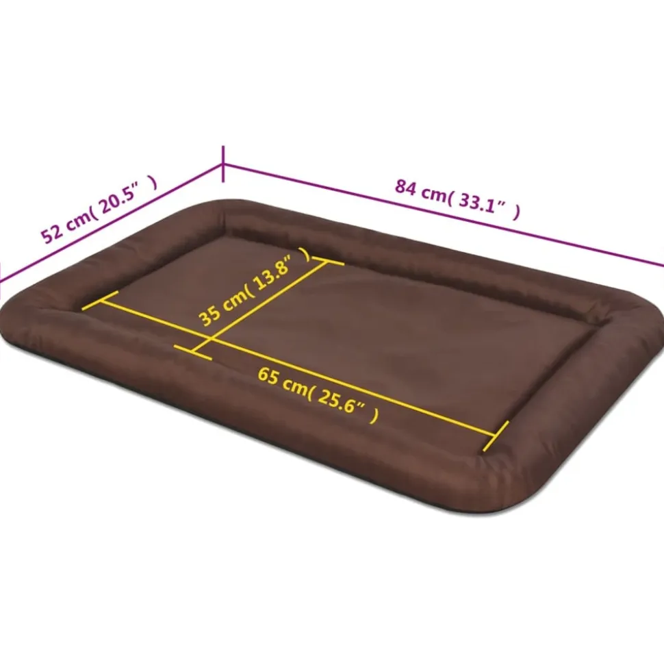 MAISON EXCLUSIVE - Matelas pour chiens taille xl marron