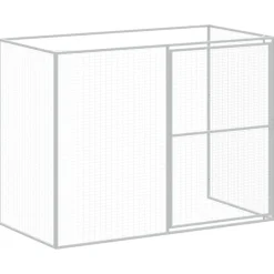 MAISON EXCLUSIVE - Niche pour chien avec cour anthracite 214x865x181 cm