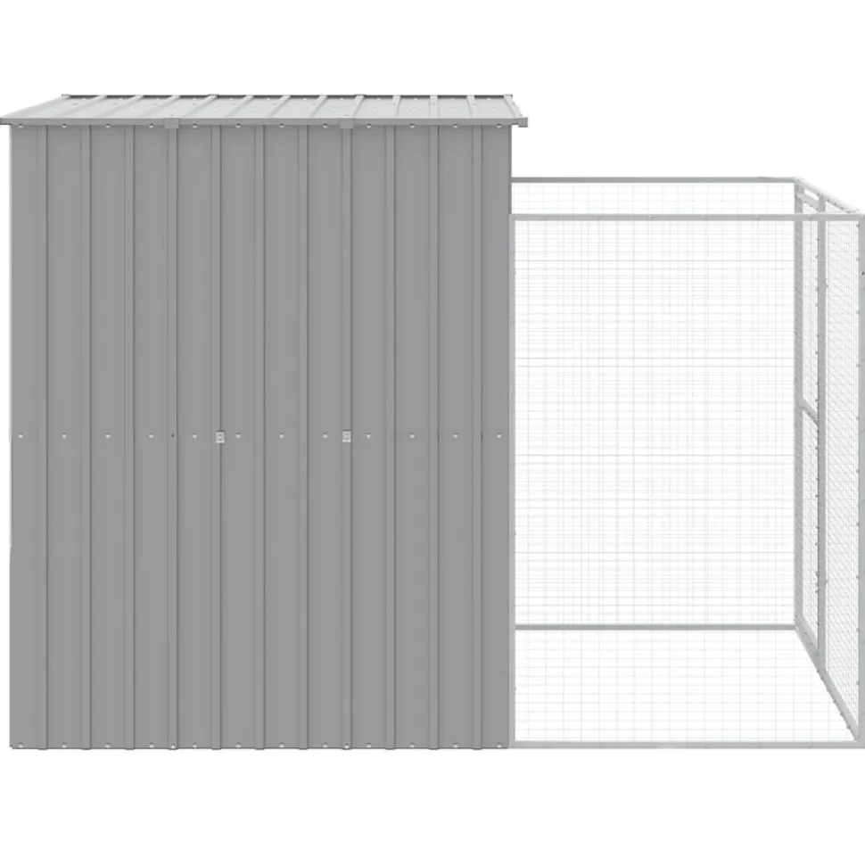 MAISON EXCLUSIVE - Niche pour chien avec cour gris clair 165x251x181 cm