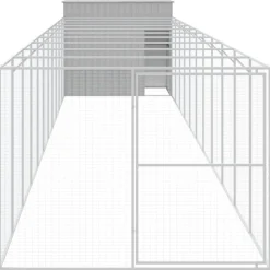 MAISON EXCLUSIVE - Niche pour chien avec cour gris clair 214x1273x181 cm