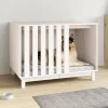 MAISON EXCLUSIVE - Niche pour chien blanc 100x70x72 cm bois de pin massif