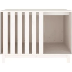 MAISON EXCLUSIVE - Niche pour chien blanc 100x70x72 cm bois de pin massif