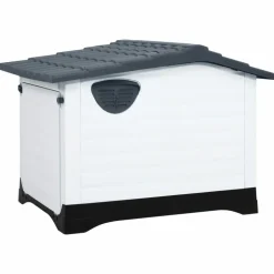 MAISON EXCLUSIVE - Niche pour chien gris 90,5x68x66 cm polypropylène
