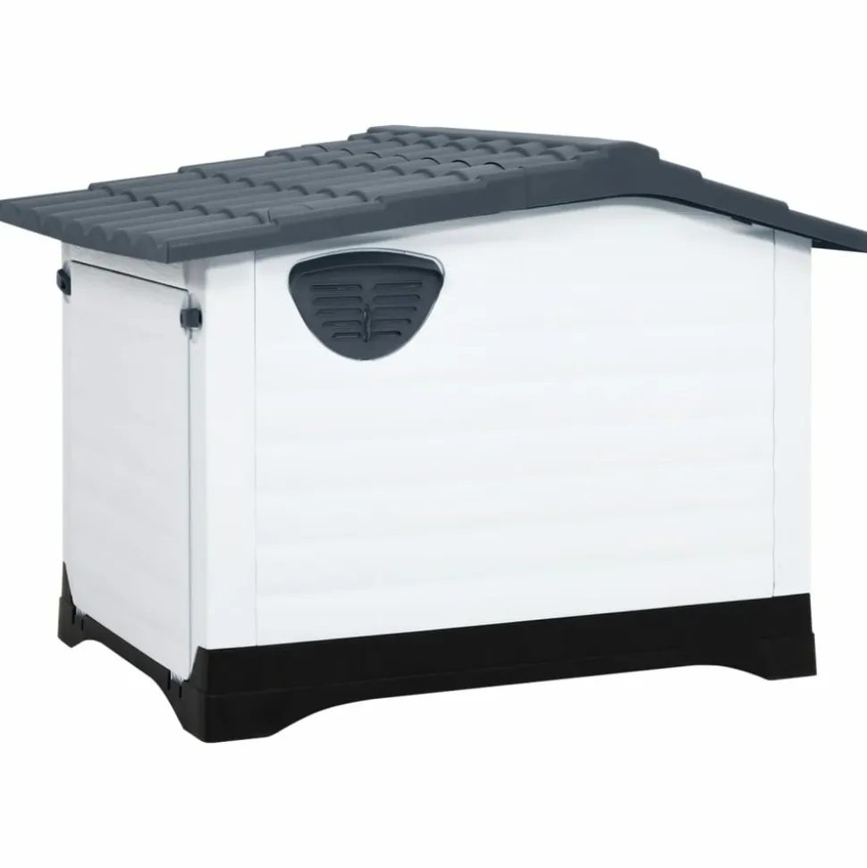 MAISON EXCLUSIVE - Niche pour chien gris 90,5x68x66 cm polypropylène