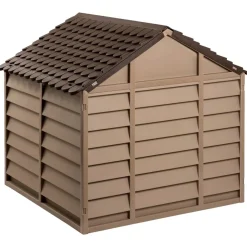 MAISON EXCLUSIVE - Niche pour chien marron 86x84x82 cm polypropylène