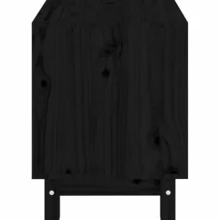 MAISON EXCLUSIVE - Niche pour chien noir 50x40x52 cm bois de pin massif