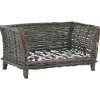 MAISON EXCLUSIVE - Panier pour chiens avec coussin gris 50x33x30 cm saule naturel
