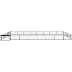 MAISON EXCLUSIVE - Parc pour chien 32panneaux noir 100x50cm acier enduit de poudre