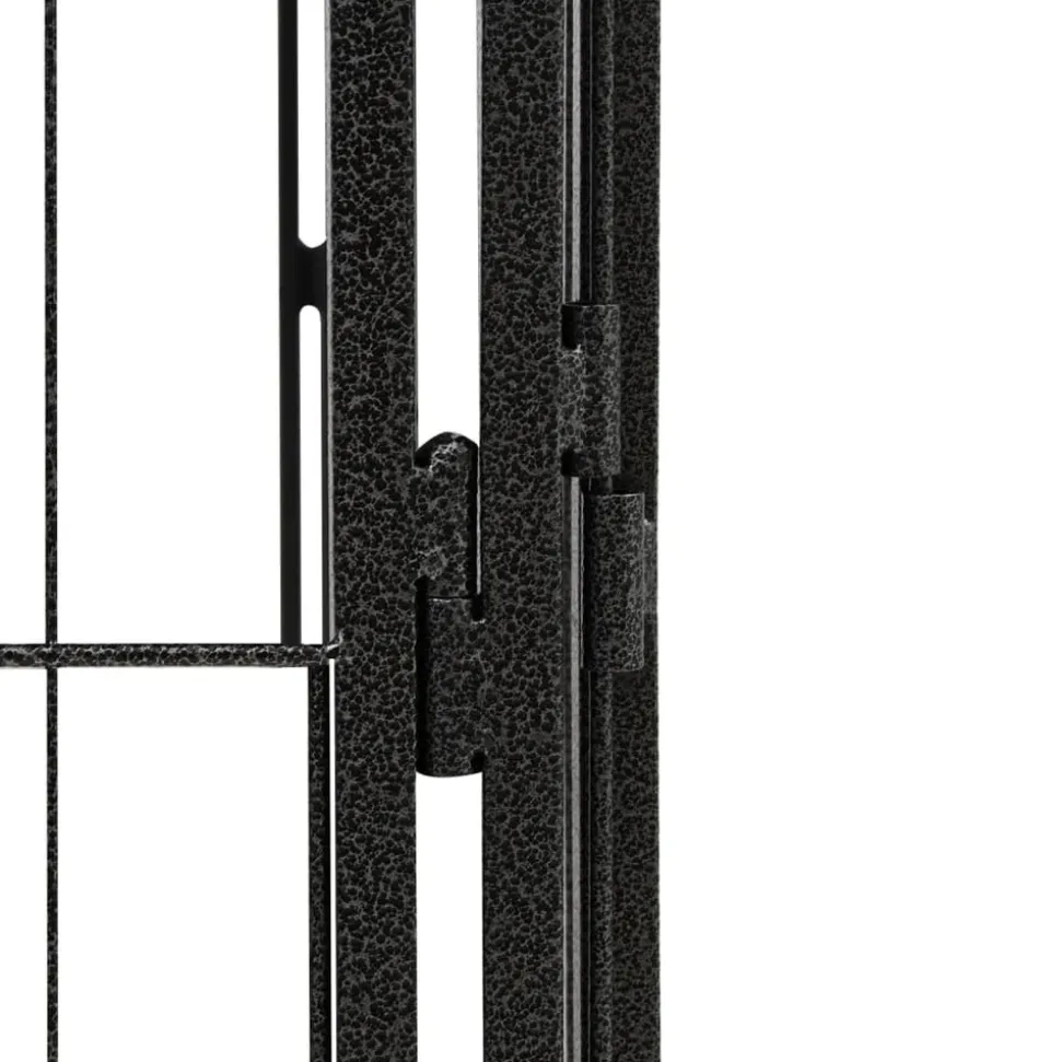 MAISON EXCLUSIVE - Parc pour chien 20panneaux noir 100x50cm acier enduit de poudre