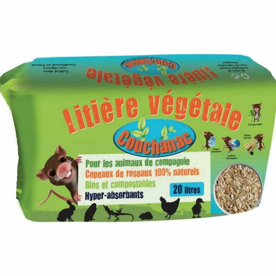 MISCANTHUS GREEN CARE - Litière pour petits rongeurs de compagnie - 20 litres