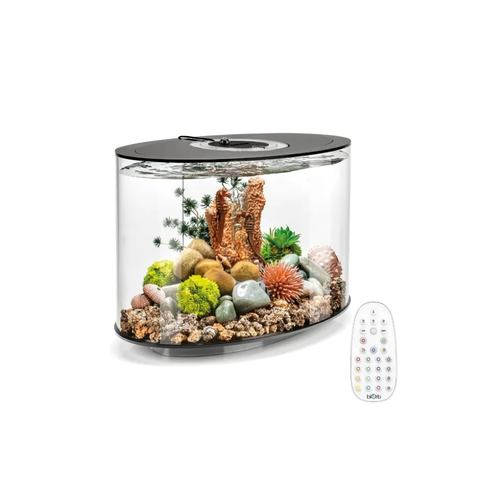Oase aquarium long 15l contours noir - loop 15 mcr black