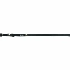 OH MY CAT - Collier en cuir porte adresse chat : noir