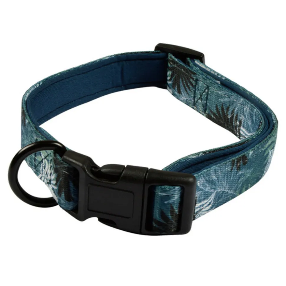 PARIS PRIX - Collier pour chien réglable "eden" 35cm bleu