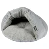PARIS PRIX - Niche chausson pour chat "sweet cat" 45cm gris clair