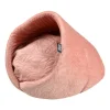 PARIS PRIX - Niche pour chien & chat "boho" 50cm bois de rose