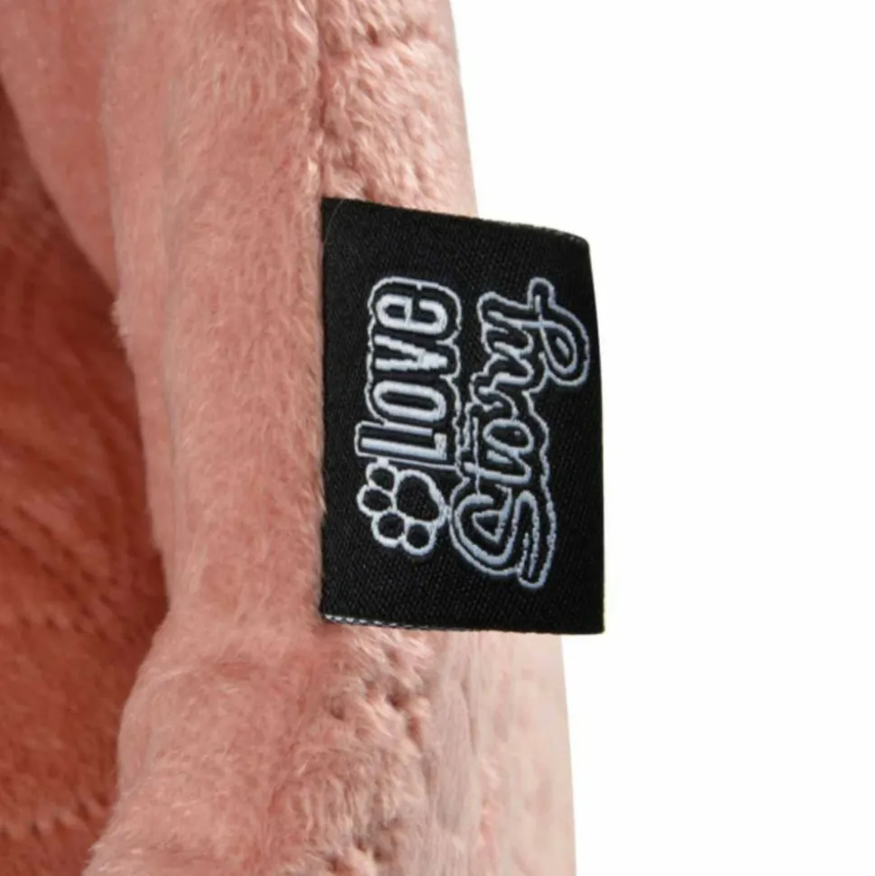 PARIS PRIX - Niche pour chien & chat "boho" 50cm bois de rose