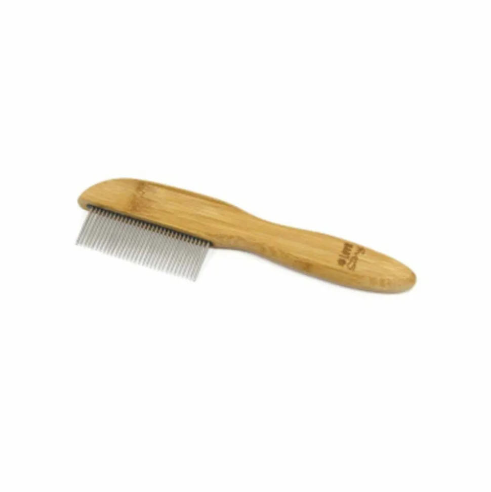 PARIS PRIX - Peigne à démêler chien & chat "bambou" 21cm naturel