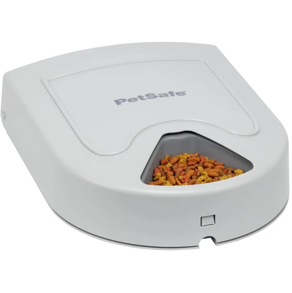 PETSAFE - Mangeoire animaux de compagnie 5 repas eatwell minuterie gris