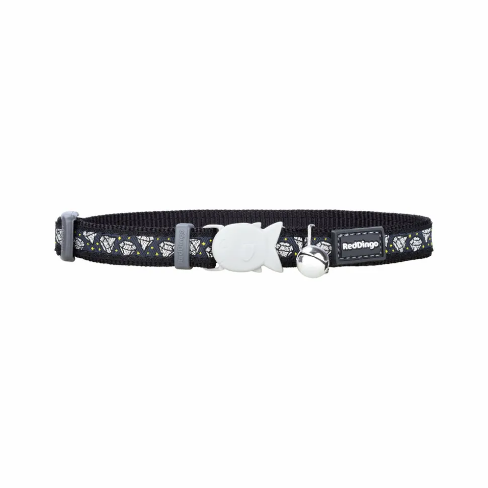 RED DINGO - Collier pour chat red dingo diamond 20-32 cm noir