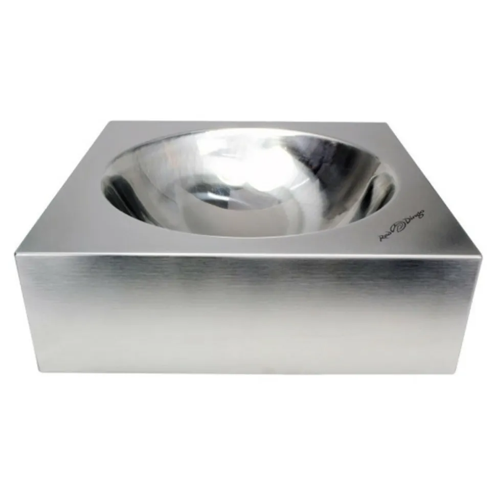 RED DINGO - Mangeoire pour chiens reddingo acier inoxydable argenté 330 ml (16 x 16 x 5 cm)