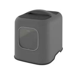 ROTHO - - maison toilette pour chat 50 x 38x 40 cm - bac a litiere - anthracite
