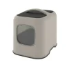 ROTHO - - maison toilette pour chat 51 x 39 x 40 cm - bac a litiere - cappuccino