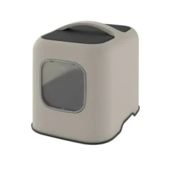 ROTHO - - maison toilette pour chat 51 x 39 x 40 cm - bac a litiere - cappuccino