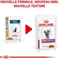 ROYAL CANIN - Patée chat veterinary cat renal thon - royal canin 12*85 g