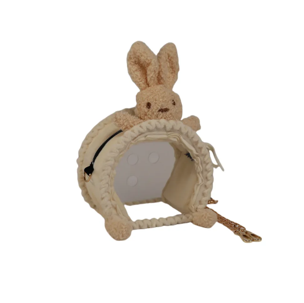 Sac de voyage semi-circulaire pour écureuil, chinchilla, hamster, lapin nain, cochon d'inde - mcboson