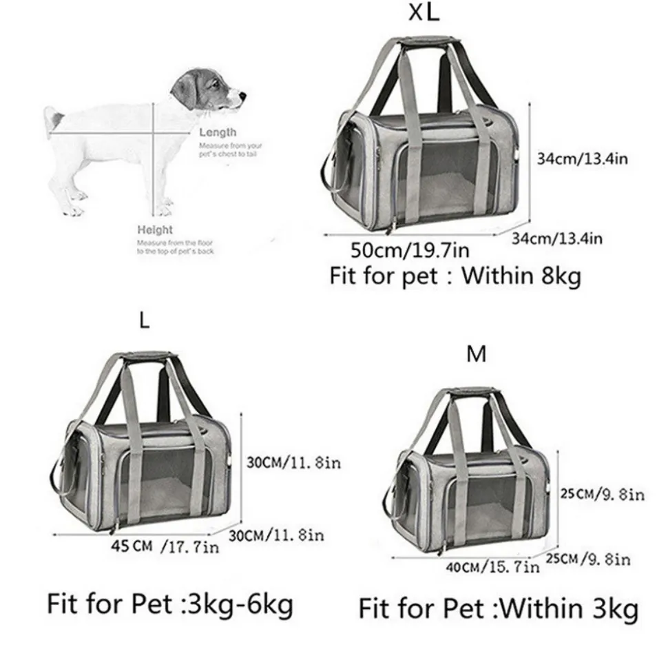 Sac à dos de chat portable et pliable pour sorties taille s downypaws