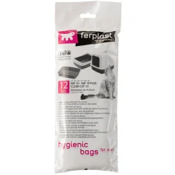 Sachets hygiéniques litières chat chats nip 10 ferplast 12 pièces 43x30 litière