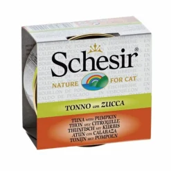 SCHESIR - Pâtée en boîte chat 0.07kg 70g thon citrouille