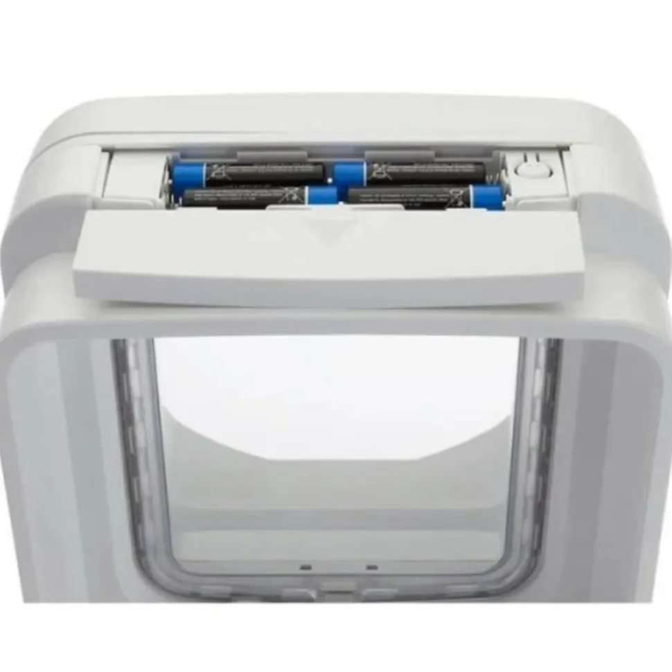 SUREFLAP - Chatiere a puce électronique dualscan - blanc - 142 mm x 120 mm (mémorisation d'un maximum de 32 puces)