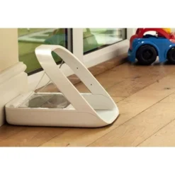 SUREFLAP - Surefeed distributeur de nourriture/croquettes a puce électronique - blanc (bol simple, un bol double, un tapis et un médaillo